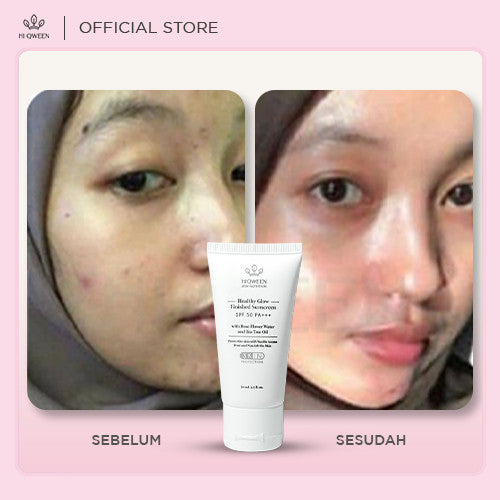Hiqween Healthy Glow Finished Sunscreen SPF 50 Pa +++ Tone Up Sunscreen Suncreen Tabir Surya