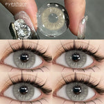 Eyeshare Softlens Holland Gray Brown 14.5mm Big Eyes 1Pasang Lensa Kontak Soft Softlen
