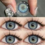 Eyeshare Softlens Seattle Brown Gray 14.5mm 1Pasang Lensa Kontak Soft Softlen