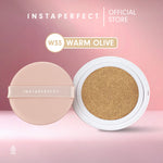 Simple Complexion Set Bundle- Instaperfect Refill Matte Fit Powder Foundation 13 g - Refill Bedak (Real Skin Cover Setter, Smooth Matte Finish, SPF 20 PA+++) &  Refill Skincover Air Cushion 11 g - Bundle Make Up Wajah