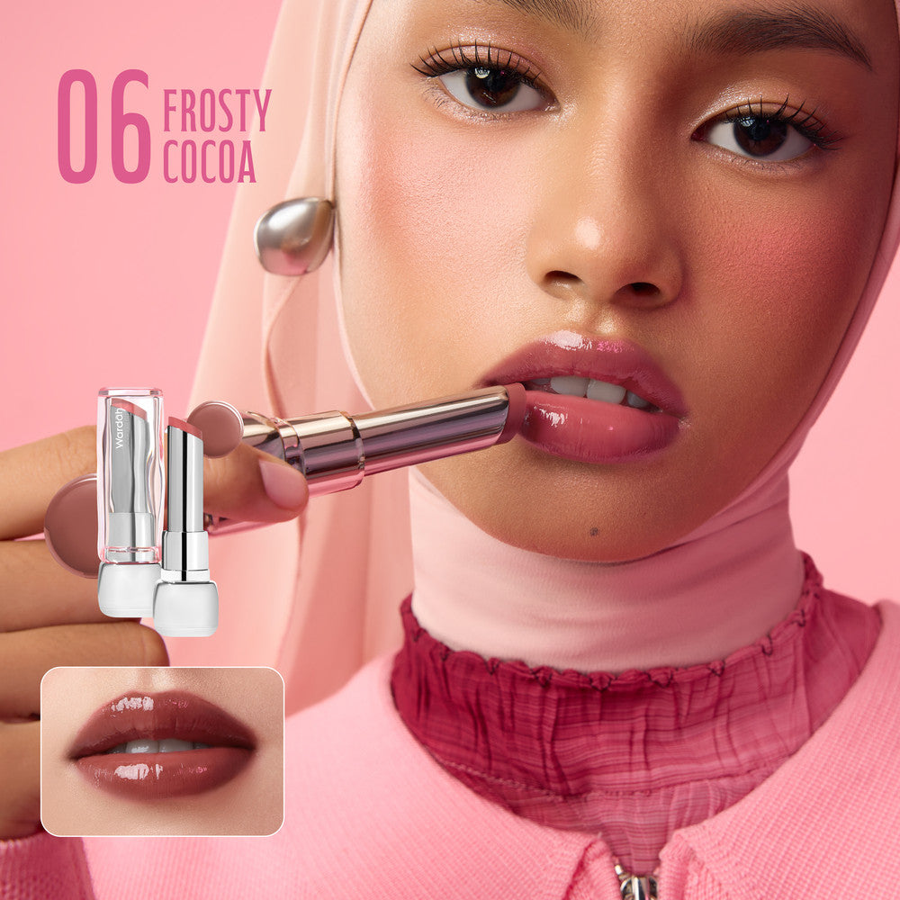 [FLASH SALE] NEW! WARDAH Glossicle Peptide Balm - Ombre Glossicle - Dilengkapi dengan Peptide & UV Filter - Memperkuat Lip Barrier - Hasil Akhir Bibir Lembab dan Glossy - Lip Balm -Lip Tint - Makeup - Natural Gloss - Glossy - Library