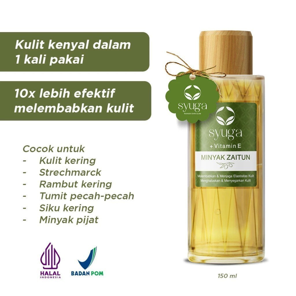 SYUGA Minyak Zaitun 150ML | 250ML | Jojoba | Argan | VCO 150ml