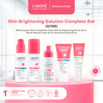 LABORE Skin Brightening Solution Complete Set - LABORE Sensitive Skin Care GentleBiome Mild Cleanser 100 ml | Hydration Toner 100 ml | LABORE Multi-Pigmentation Brightening Serum 20 ml | LABORE Barrier Revive Cream 50 ml | LABORE Physical Sunscreen 30 ml