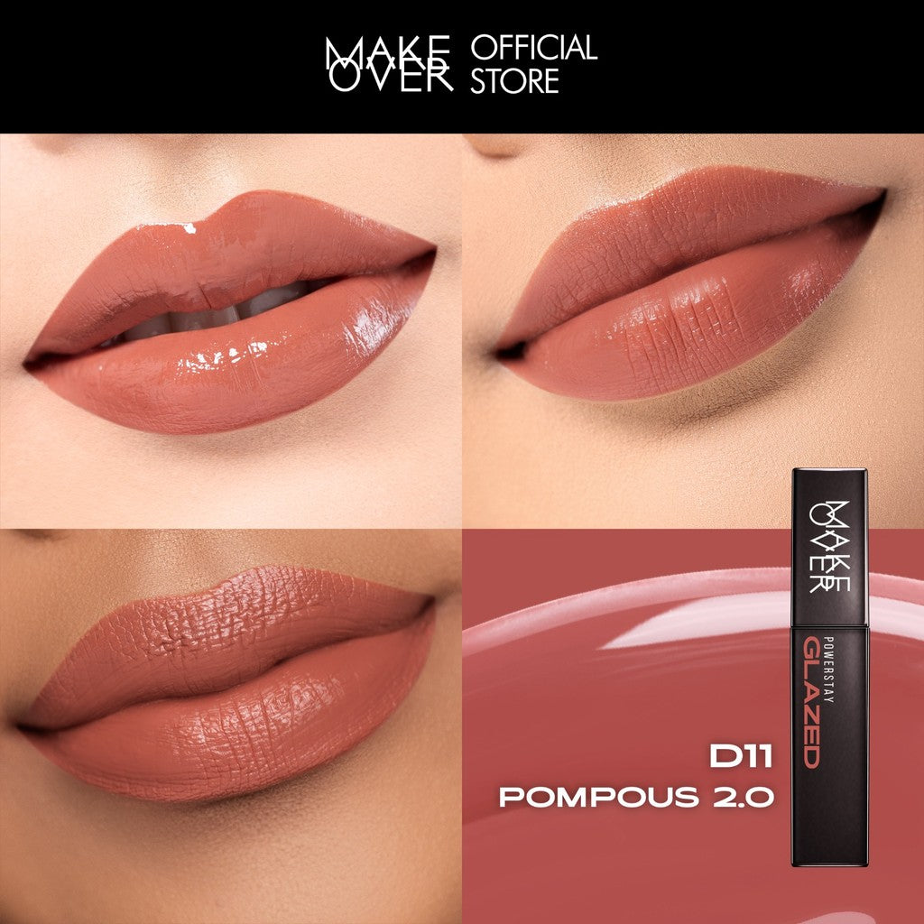 [ SPECIAL PRICE ] MAKE OVER Powerstay Glazed Lock Lip Pigment - Plump Glazed Next Level Lip Gloss Lip Cream Transferproof Pigmented Tahan Lama 24 Jam Ringan Tidak Lengket di Bibir Lipstick Lipcream Lipstik DFW Nadya Hutagalung Pony Mira Agile Zsa Zsa