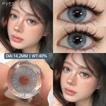 Eyeshare Softlens 14.2mm 1Pasang MELBOURNE Brown Lensa Kontak Mata Korea