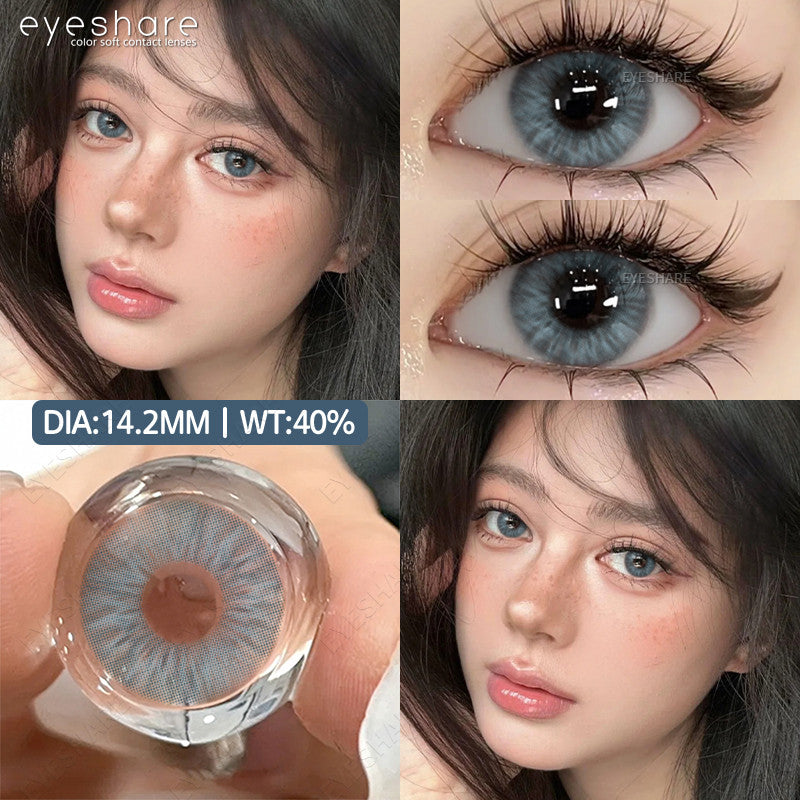 Eyeshare Softlens 14.2mm 1Pasang MELBOURNE Brown Lensa Kontak Mata Korea