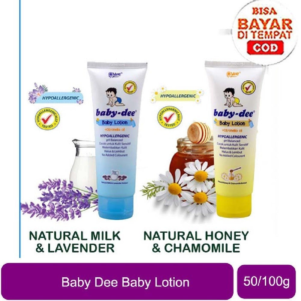 Yuri Dee Dee Baby Lotion 50g - Krim Losion Pelembab Anak dan Bayi
