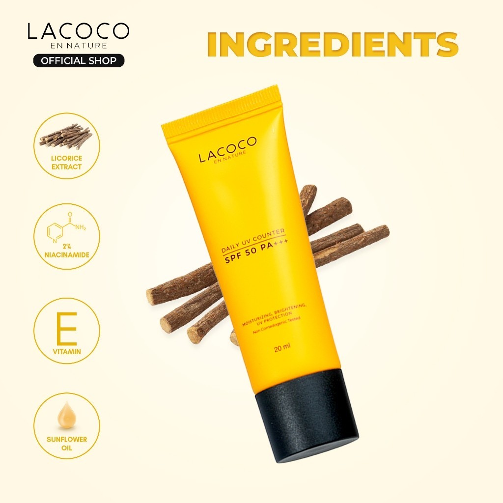 [SERBA 100K]  Lacoco Sunscreen Daily UV Counter SPF 50 PA+++