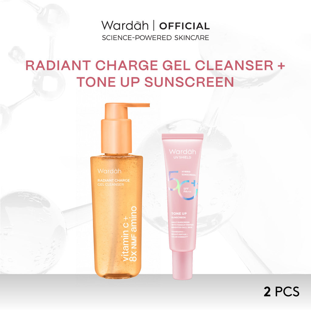 Wardah UV Shield Tinted Tone Up Sunscreen SPF 50 PA 30 ml Sunscreen Wajah Mencerahkan Wajah Samarkan Noda Hitam Tidak Lengket Cepat Meresap Makeup Primer-Skincare