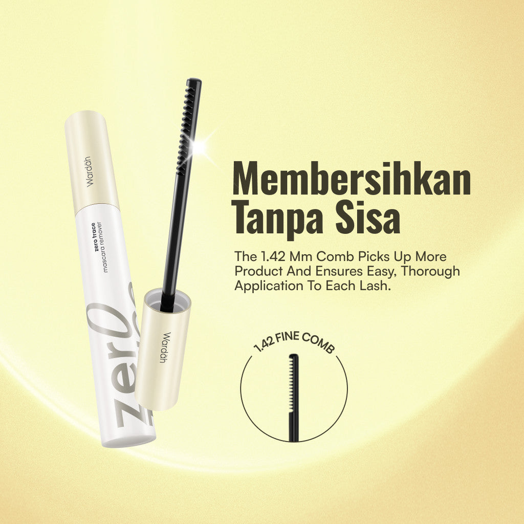 [MASCARA REMOVER BERSIH TANPA SISA] NEW! WARDAH Zero Trace Mascara Remover - Effortless Lash-Cleansing Lash-Nourishing Oils Gentle Formula Remover Mascara - Make Up Remover - Maskara - Pembersih Bulu Mata Tanpa Rontok - Pembersih Makeup Wajah - Eye Makeup