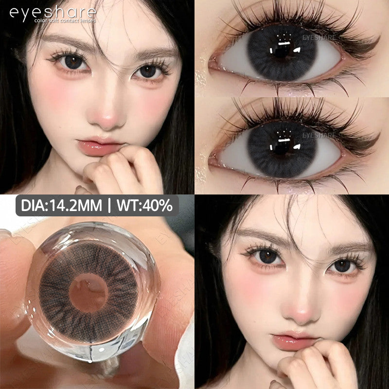 Eyeshare Softlens 14.2mm 1Pasang MELBOURNE Brown Lensa Kontak Mata Korea