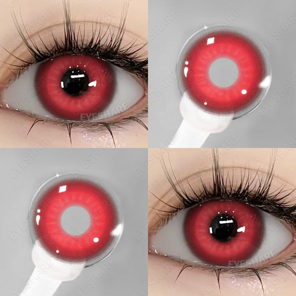 Eyeshare Softlens Cosplay Big Eyes 14.5mm Blue Pink Red 1 Pasang Softlens Mata Anime Halloween