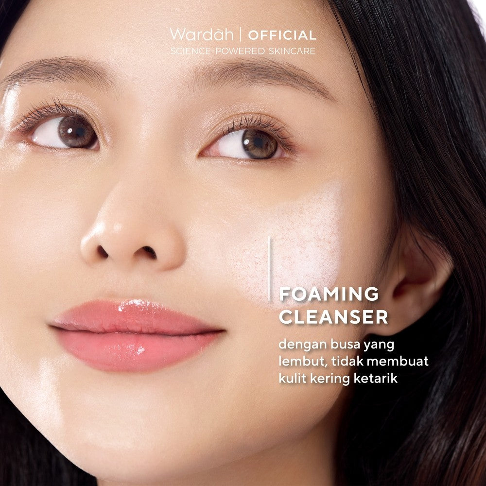 REFAL HADY'S FAVORITE WARDAH Brightening Crystal Secret NMF Amino AHA PHA Clarifying Foaming Cleanser 100 ml Skincare