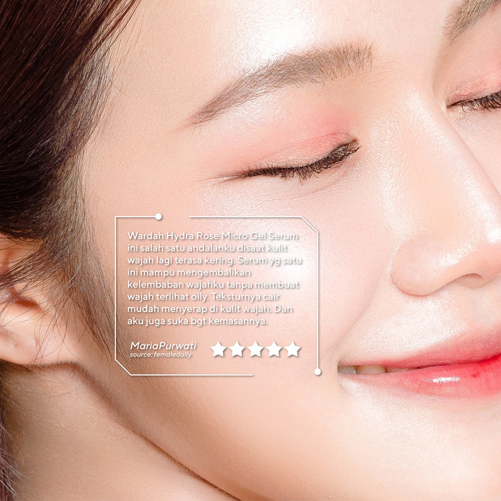 WARDAH Hydra Rose 14X Hyaluronic Pentavitin Deep Barrier Repair Serum 30 ml - Serum dengan Allantoin - Perawatan Wajah untuk Kulit - Resilient Skin - Skincare