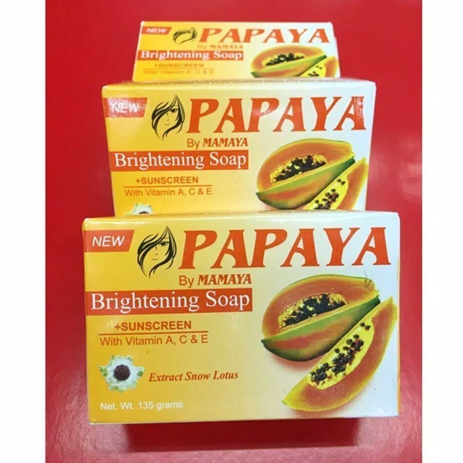 Papaya Orange Brightening Soap Sabun Batang Pencerah Kulit by MAMAYA
