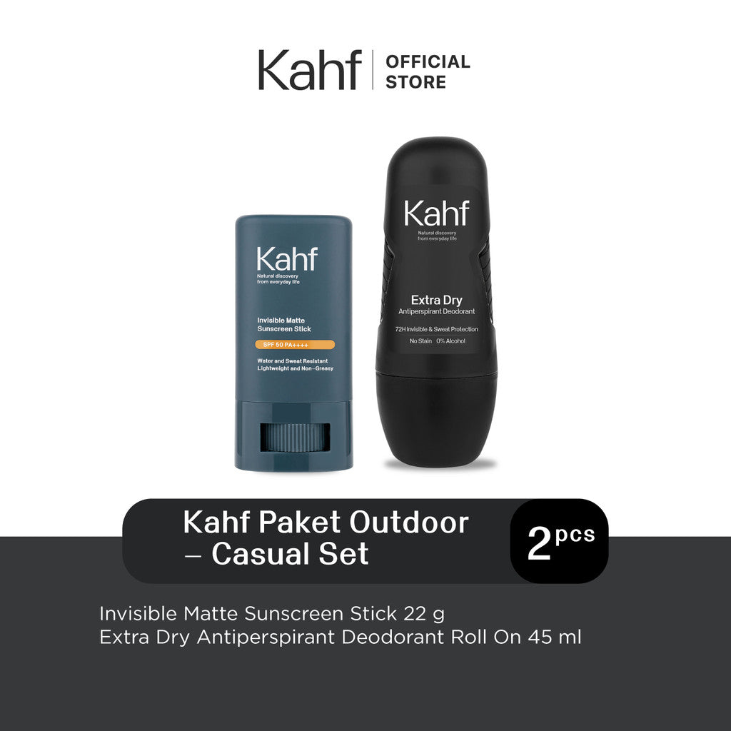 Kahf Paket Outdoor Isi 2pcs - Deodorant & Sunscreen Stick