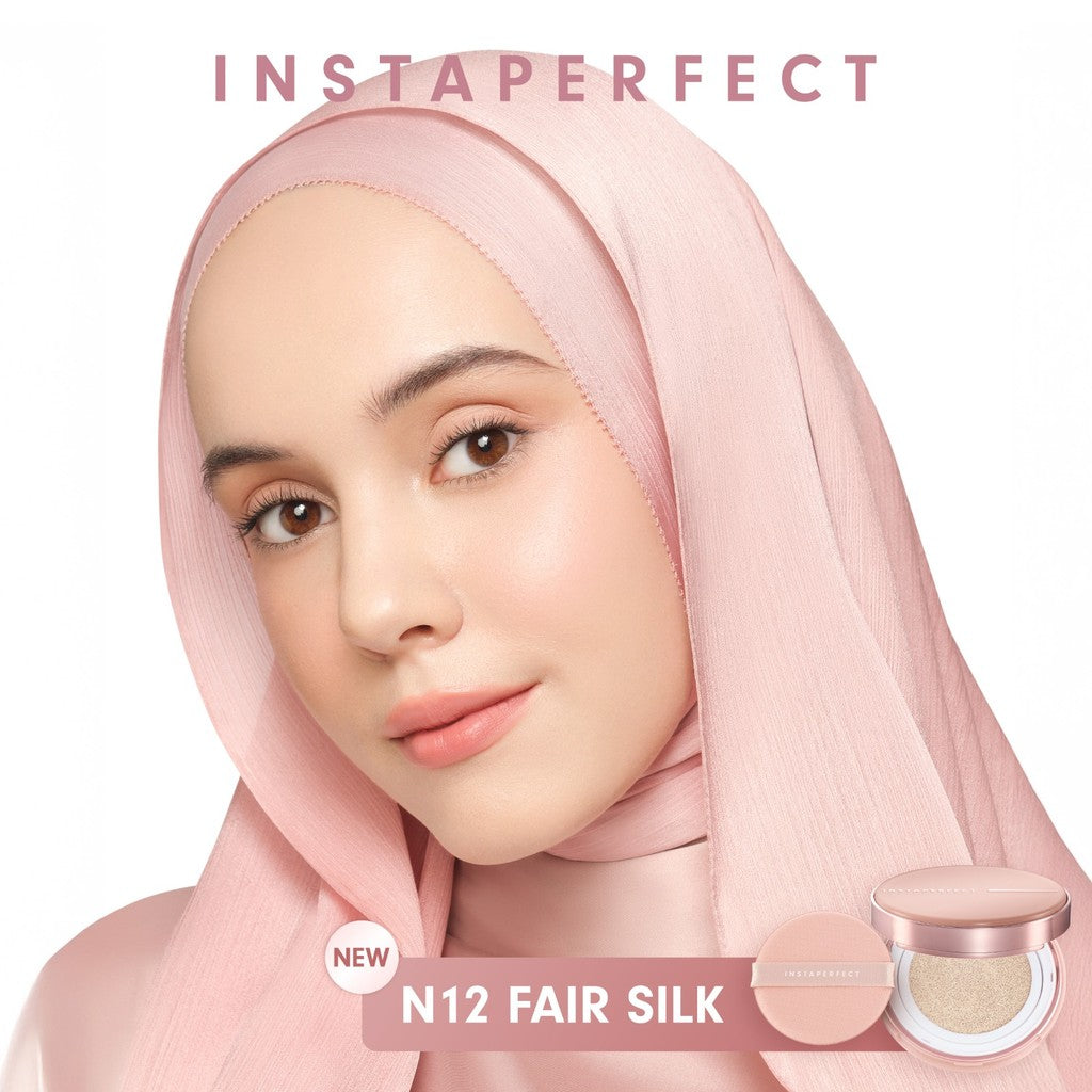 [CREATOR'S SPECIAL BUNDLE] Instaperfect Skincover Air Cushion SPF 50++++ 11g - Make Up Cushion Foundation Semi Matte Finish (Real Skin Buildable Coverage, Transferproof, Non Comedogenic)