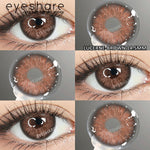 Eyeshare Softlens 14.2mm 1Pasang MELBOURNE Brown Lensa Kontak Mata Korea