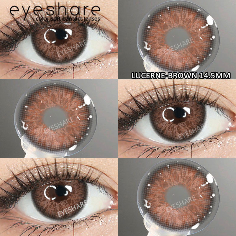 Eyeshare Softlens 14.2mm 1Pasang MELBOURNE Brown Lensa Kontak Mata Korea