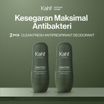 Kahf Deodorant Roll On Antiperspirant 45 ml - Deodoran Deo Pria Anti Iritasi, Bebas Bau, Tahan Keringat, Wangi Seharian - Suitable for Daily Use
