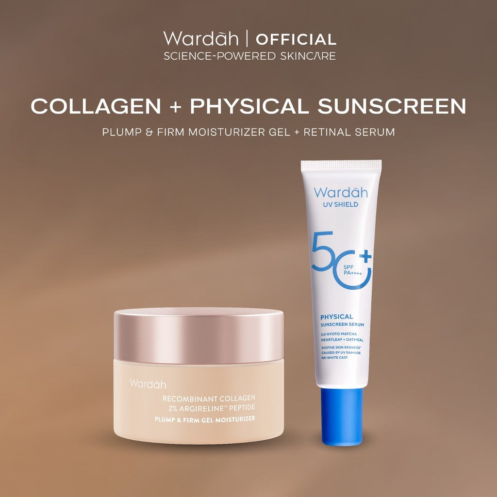 [TASYA FARASYA APPROVED!] Wardah Plump & Firm Recombinant Collagen + 2% Argireline Peptide Gel Moisturizer 30g - Pelembab Skin Care Wajah - Skincare