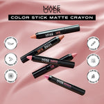 [SPECIAL 11.11] MAKE OVER Gorgeous Lips Bundle : Glazed Lock Lip Pigment + Color Stick Matte Crayon 105 Skye - NIKI Glazed Paket Ombre Lips Matte Crayon dan Lip Gloss LipCream Lipstick Tahan Lama Ringan