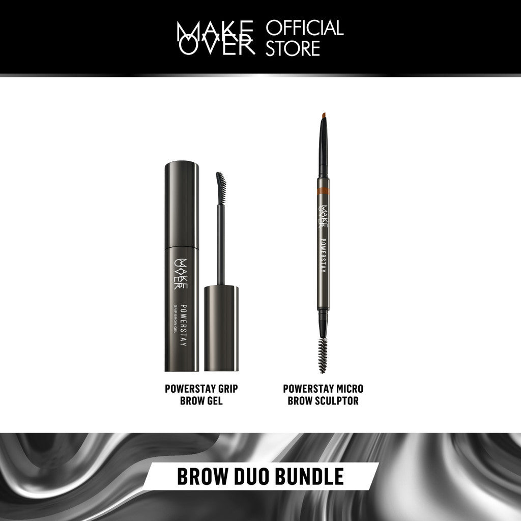 Make Over Duo Brow Bundle:  Powerstay Brow Volumizer Mascara + Micro Brow Sculptor