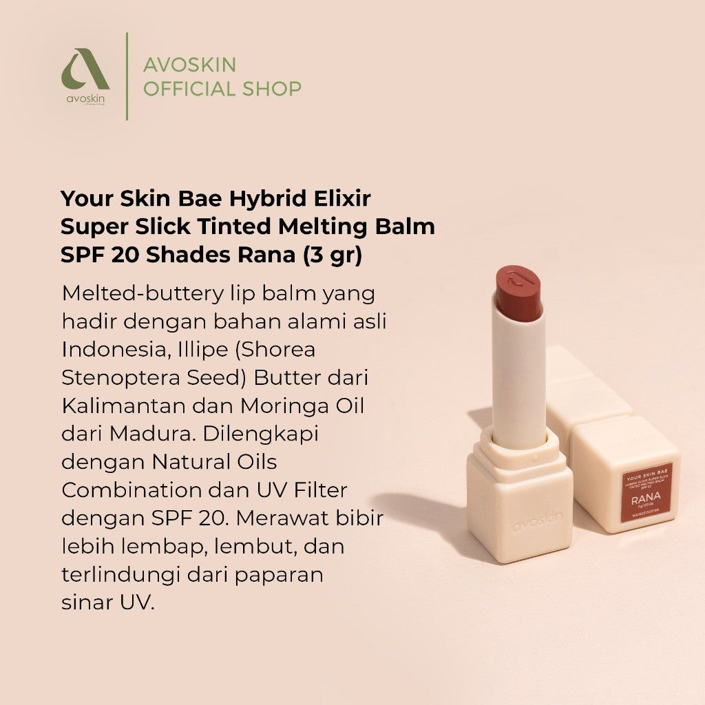 [CREATOR] Avoskin Bundle Beauty No Drama (3 pcs) - PHTE 30ML, Serum Mandelic 30ML, Tinted Balm Ruby/Rana