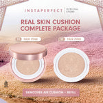 [CREATOR'S SPECIAL BUNDLE] Instaperfect Skincover Air Cushion SPF 50++++ 11g - Make Up Cushion Foundation Semi Matte Finish (Real Skin Buildable Coverage, Transferproof, Non Comedogenic)
