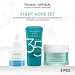 WARDAH UV Shield Acne Calming Sunscreen Moisturizer SPF 35 PA untuk komedo jerawat dan bekas jerawat kulit berminyak tekstur gel ringan mudah meresap Skincare
