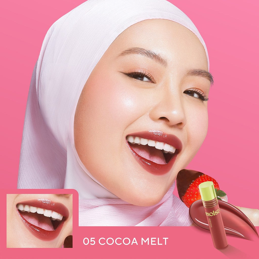 [LIP TINT ANTI PANAS DALAM] WARDAH Moist Dew Tint 3 g - Bibir Lembab - Tahan 24 Jam - Liptint Lip Stain Lipgloss Lip Matte Lipstik Lip Cream - Liptin Anak Sekolah - Glossy Longlasting Waterproof-Makeup