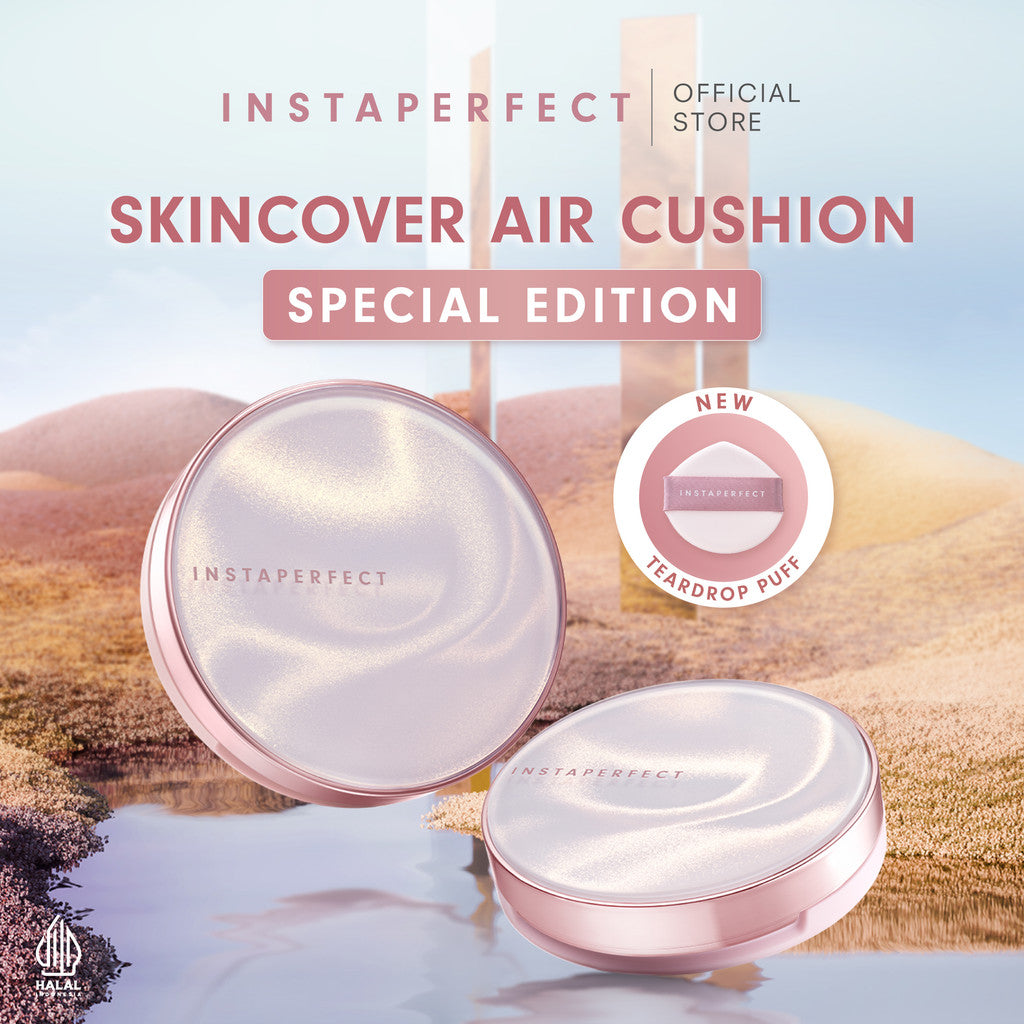 [CREATOR'S SPECIAL BUNDLE] Instaperfect Skincover Air Cushion SPF 50++++ 11g - Make Up Cushion Foundation Semi Matte Finish (Real Skin Buildable Coverage, Transferproof, Non Comedogenic)
