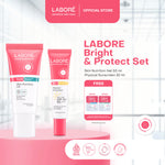 [TERSEDIA DI SELURUH INDONESIA] Labore Bright & Protect Set - (Skin Nutrition Gel 50ml, Physical Sunscreen 30ml, Acne & Oil Physical Sunscreen 40ml)