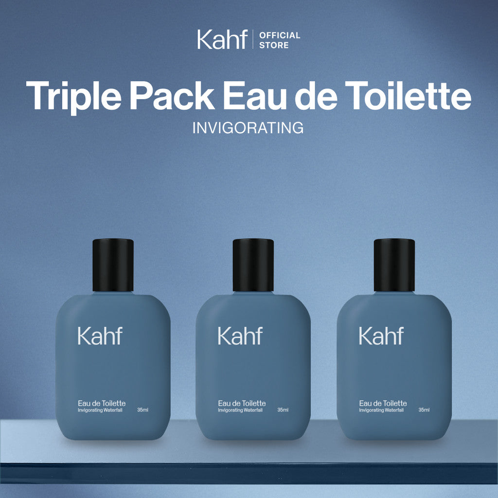 Paket Kahf Fragrance - Parfum Pria Triple Pack Eau de Toilette (EDT)