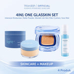 [NEW BUNDLE] Wardah Lite Skin Filter Cushion 11 g - Makeup Ringan Tahan 8 Jam Flawless Coverage Powder Foundation Glad Setting BB Cream Soft Satin & Glow | Two Way Cake, Loose Powder, Micellar Water, Airbrush Lip Tint | Light+ | Light Plus | Lightplus