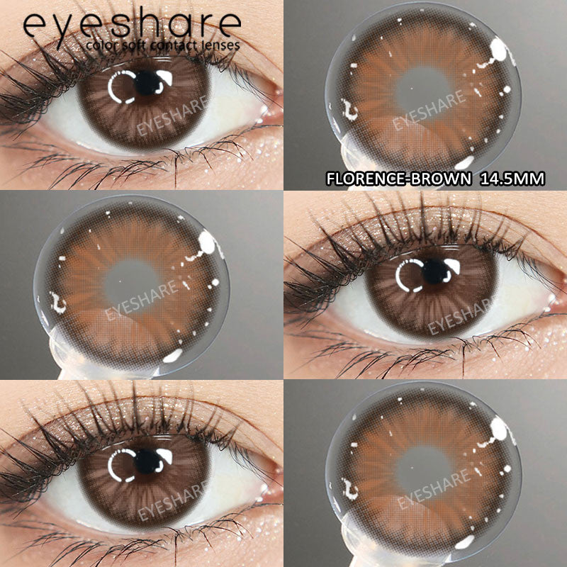 Eyeshare Softlens 14.2mm 1Pasang MELBOURNE Brown Lensa Kontak Mata Korea