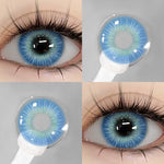 Eyeshare Softlens Cosplay Big Eyes 14.5mm Blue Pink Red 1 Pasang Softlens Mata Anime Halloween