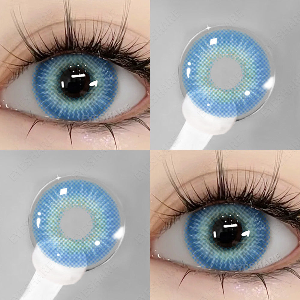 Eyeshare Softlens Cosplay Big Eyes 14.5mm Blue Pink Red 1 Pasang Softlens Mata Anime Halloween
