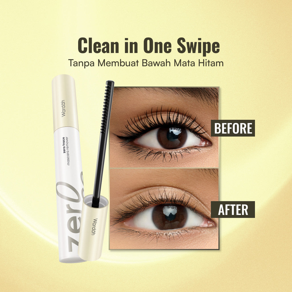 [MASCARA REMOVER BERSIH TANPA SISA] NEW! WARDAH Zero Trace Mascara Remover - Effortless Lash-Cleansing Lash-Nourishing Oils Gentle Formula Remover Mascara - Make Up Remover - Maskara - Pembersih Bulu Mata Tanpa Rontok - Pembersih Makeup Wajah - Eye Makeup