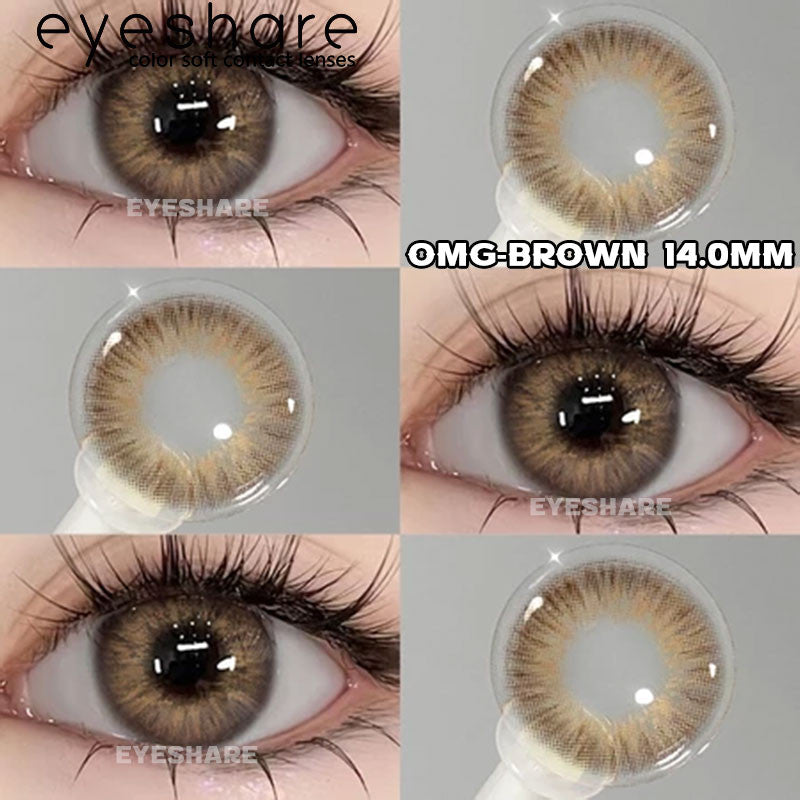 Eyeshare Softlens Minus 14.2MM PATTAYA BROWN Softlen Brown Lensa Kontak