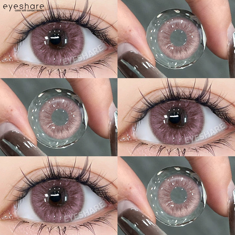 Eyeshare Softlens Nicosia Blue 1Pasang Lensa Kontak Soft Softlen Gray  14.2mm