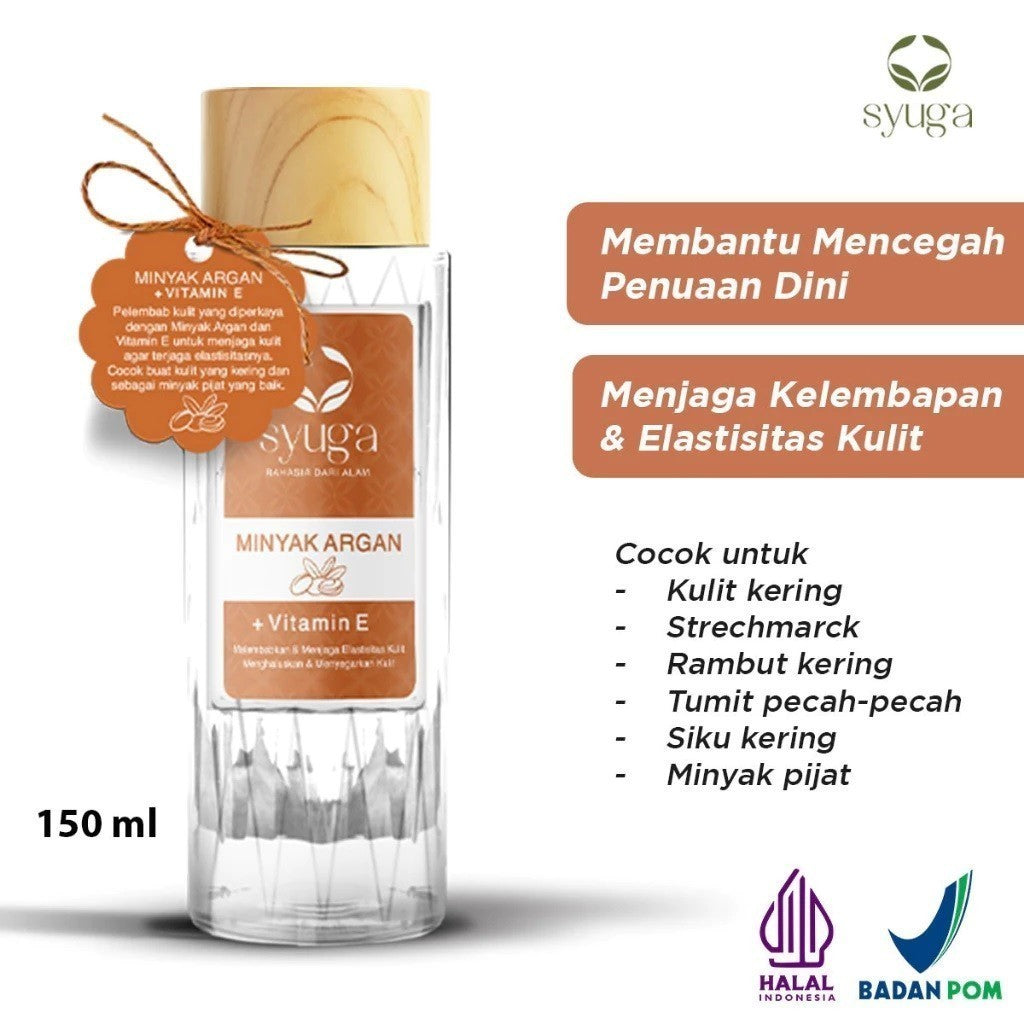 SYUGA Minyak Zaitun 150ML | 250ML | Jojoba | Argan | VCO 150ml