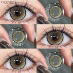 Eyeshare Brown Softlens Nicosia Brown Big Eyes 1Pasang Lensa Kontak Soft Softlen