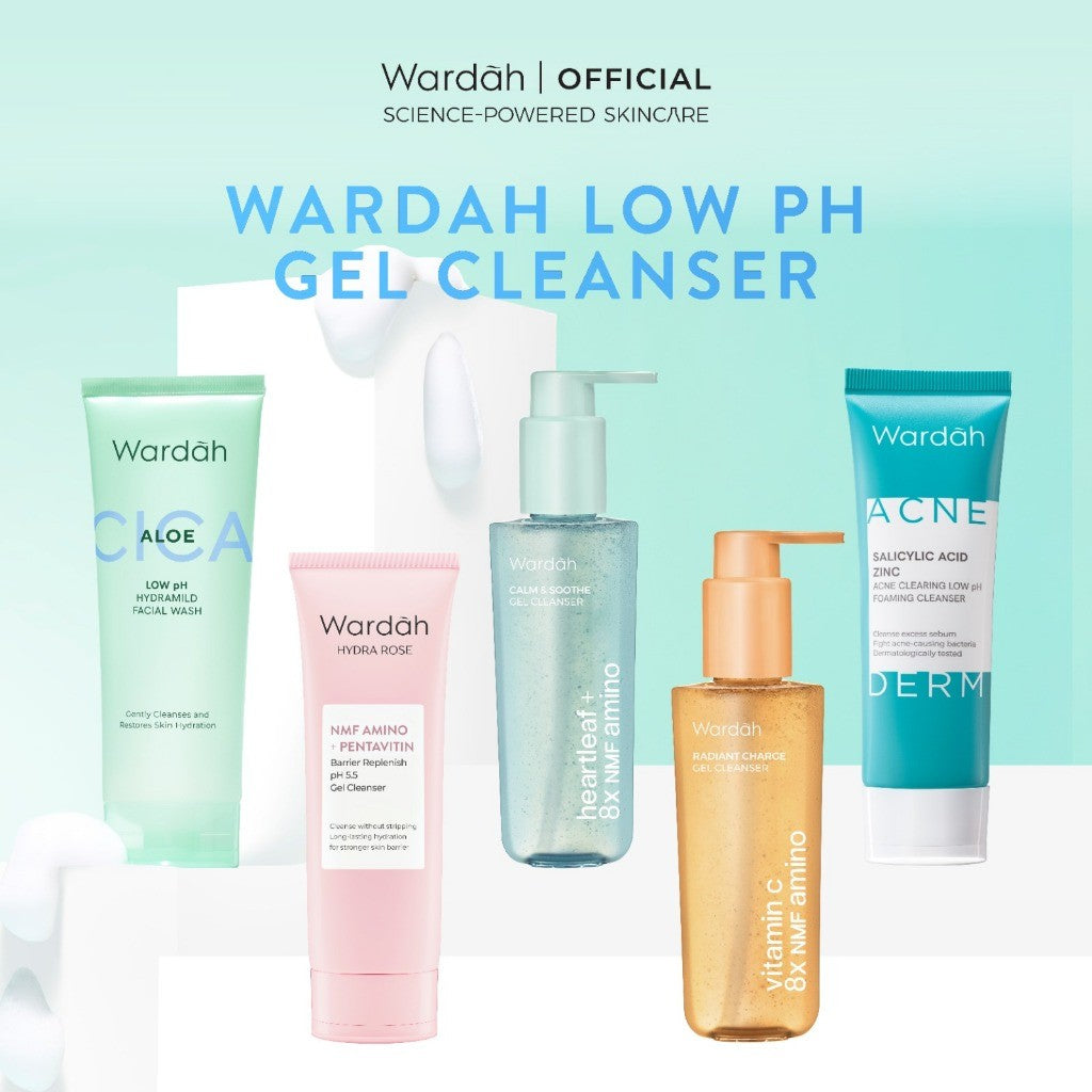 [FLASH SALE SBD] Wardah Cica + Aloe Low pH Hydramild Facial Wash Nature Daily - Sabun Cuci Muka Membersihkan secara Lembut dan Menghidrasi Kulit dengan Kandungan Aloe Vera & Centella Asiatica, for All Skin Types, Non-Comedogenic & Non-Acnegenic