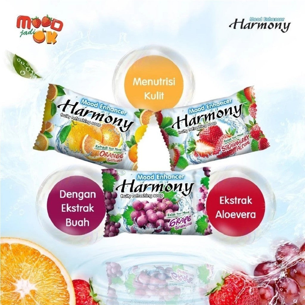 Harmony Sabun Batang Mandi 70g - Bar Soap Aroma Buah