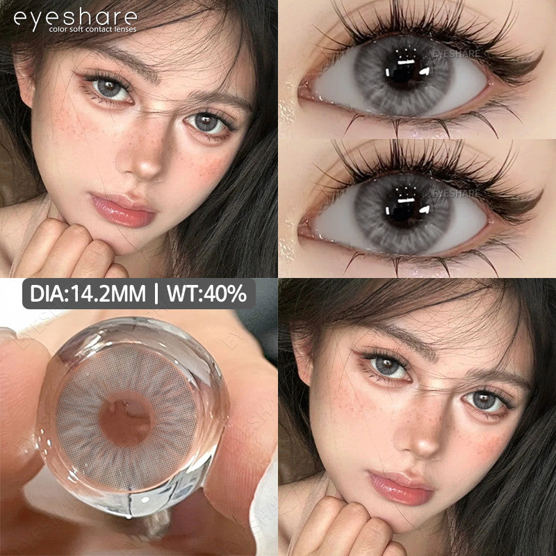 Eyeshare Softlens 14.2mm 1Pasang MELBOURNE Brown Lensa Kontak Mata Korea