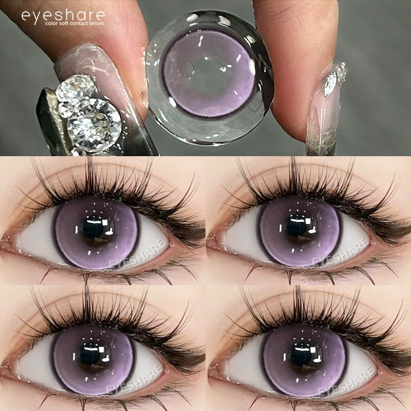 Eyeshare Softlens Holland Gray Brown 14.5mm Big Eyes 1Pasang Lensa Kontak Soft Softlen