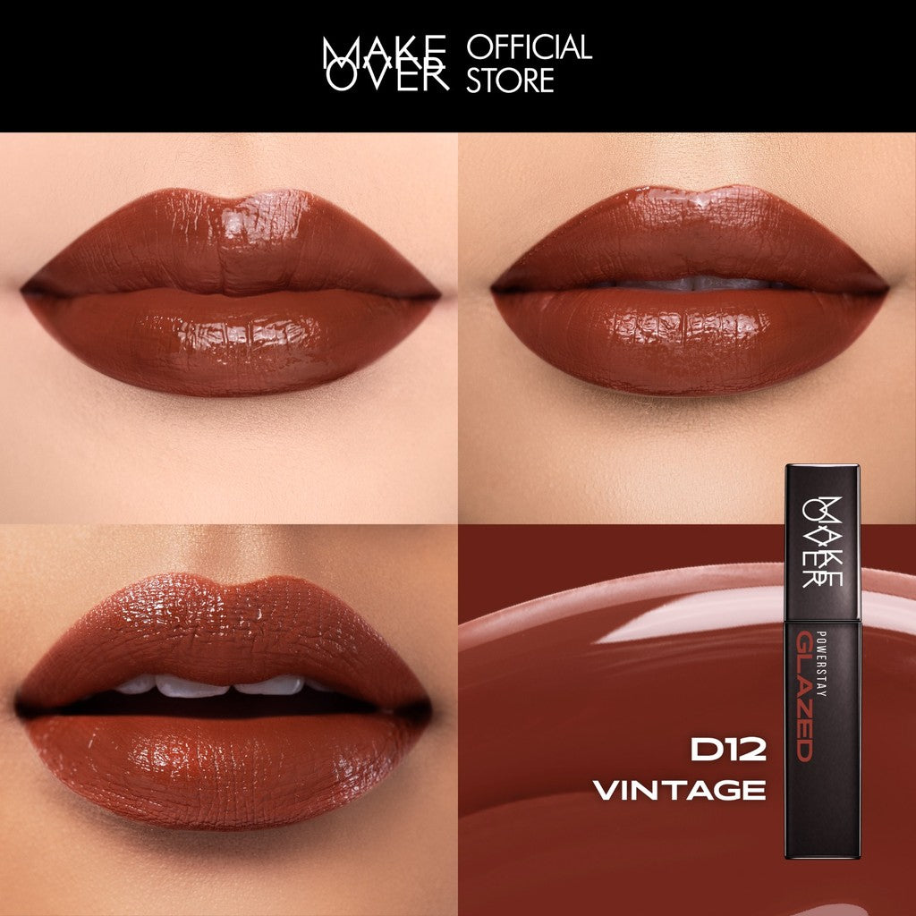 [SPECIAL 11.11] MAKE OVER Powerstay Glazed Lock Lip Pigment - NIKI Aqeela Sargio Mahalini Lip Glazed Plump Gloss Next Level Lip Cream Transferproof Pigmented Tahan Lama 24 Jam Ringan Lipstick Long Lasting Somethin Time Less w Maybe Euphoria