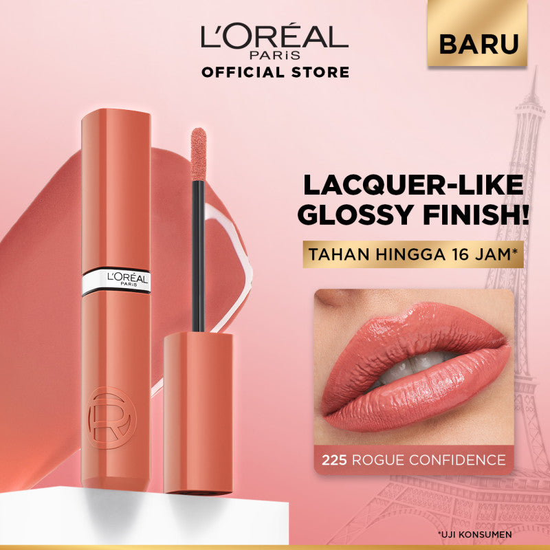 [BARU] L'Oreal Paris Infaillible Laque Resistance - Lip Cream Glossy Pigmented Nyaman Lipstik Transferproof Longlasting hingga 16 Jam
