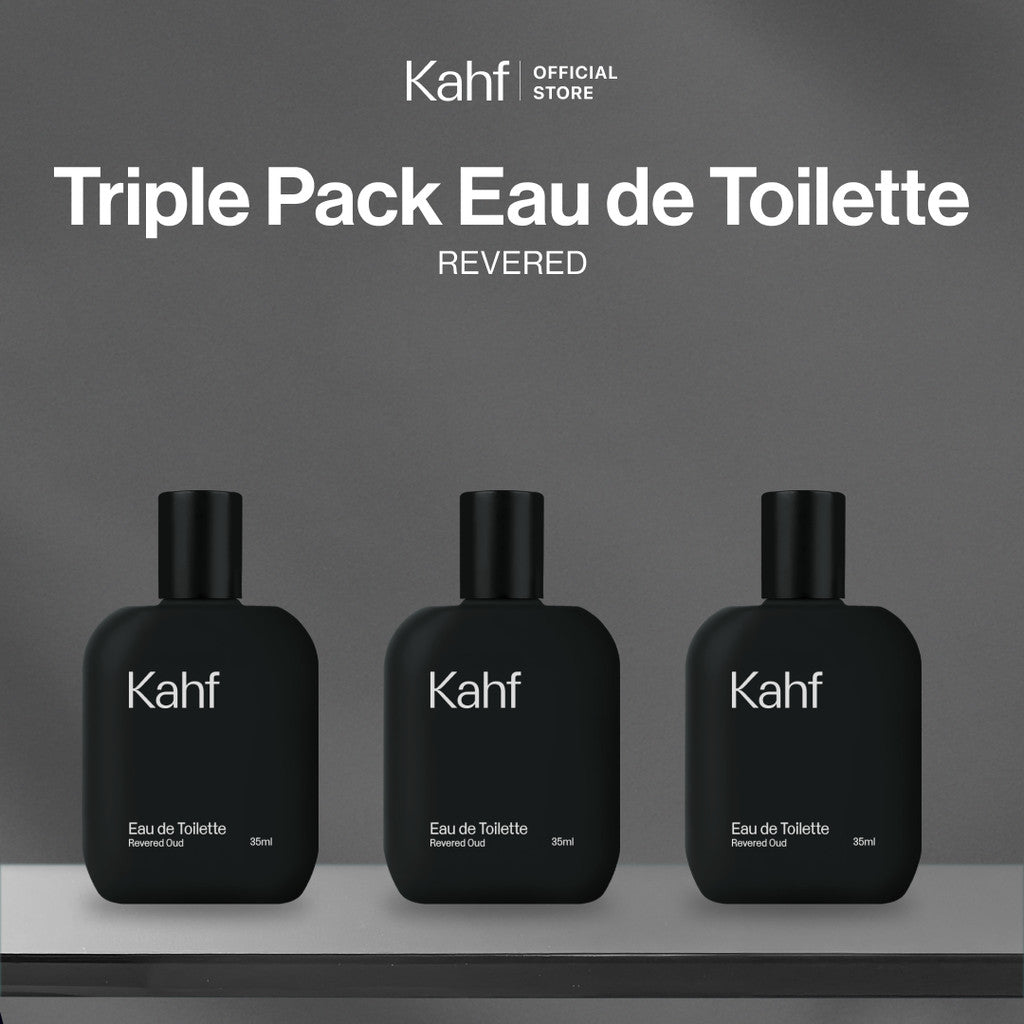Paket Kahf Fragrance - Parfum Pria Triple Pack Eau de Toilette (EDT)
